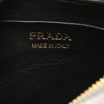 Prada Soft Calfskin Arque Shoulder Bag Granito 6 of 9