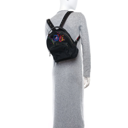 Christian Louboutin Nylon Calfskin Love Small Backloubi Backpack Black 2 of 8