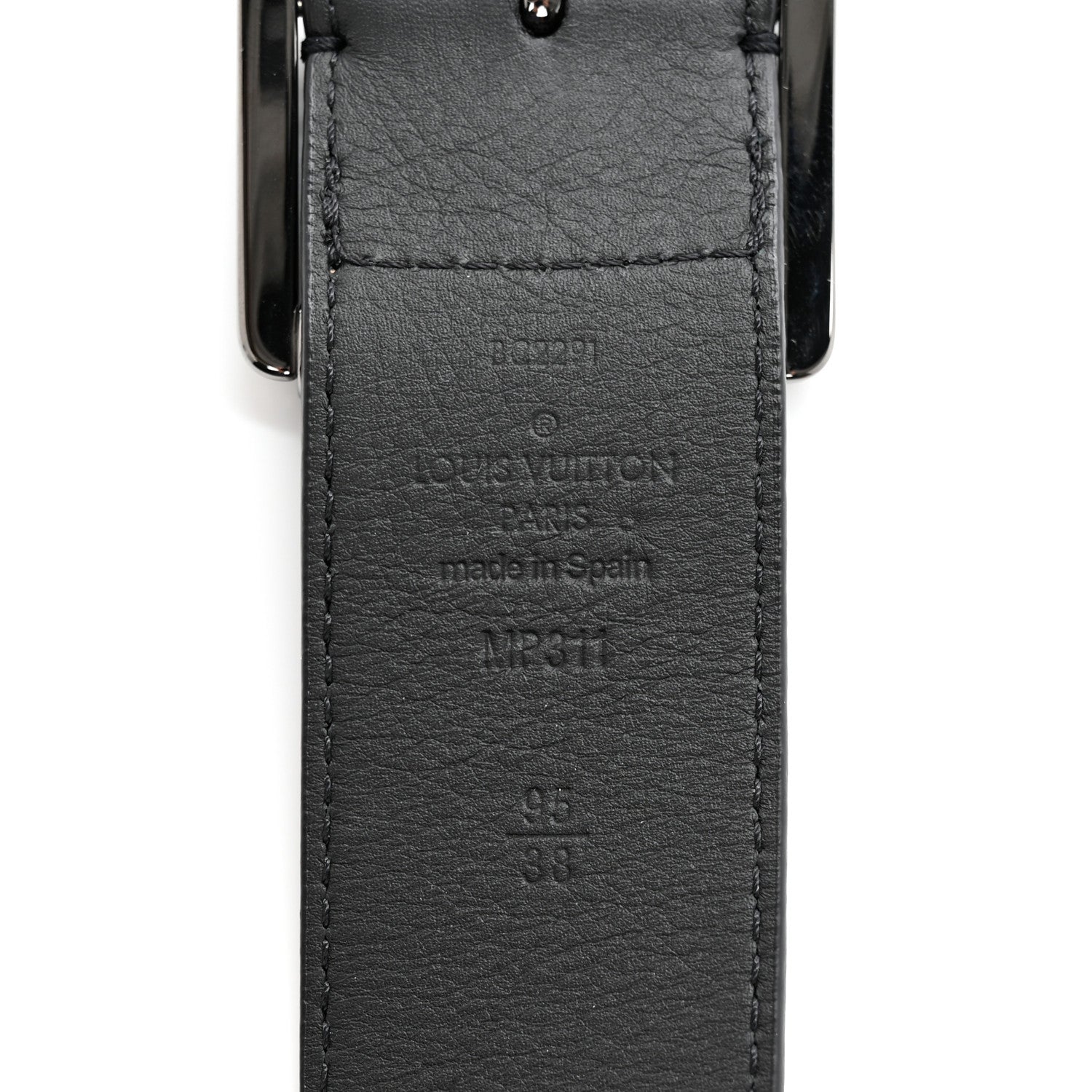 Louis Vuitton Mens Reverso 40mm Belt 95 38 Black 3 of 5