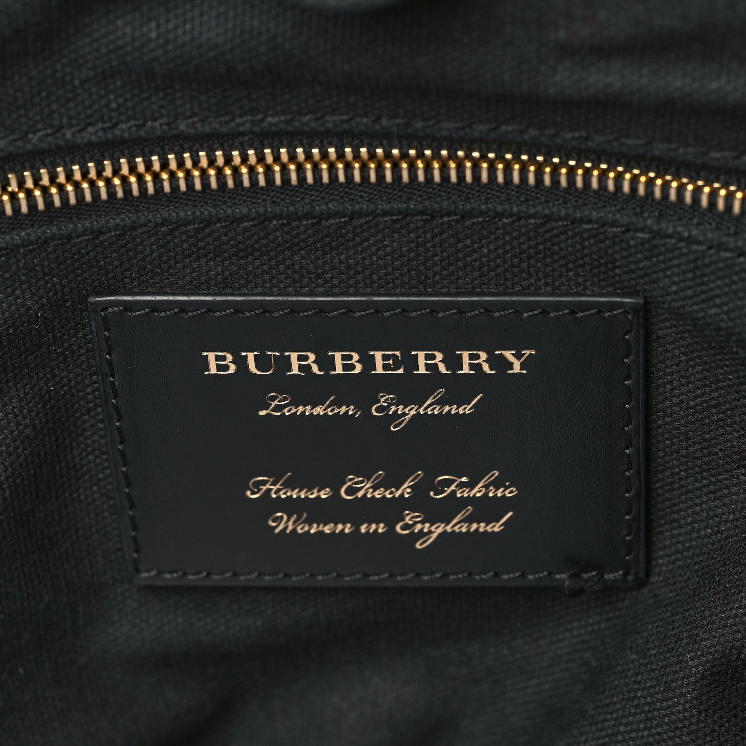 Burberry Grainy Calfskin House Check Small Canterbury Black 6 of 6