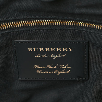 Burberry Grainy Calfskin House Check Small Canterbury Black 6 of 6