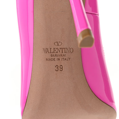 Valentino Garavani Patent Tango Ankle Strap 100mm Pumps 39 Pink PP 6 of 13