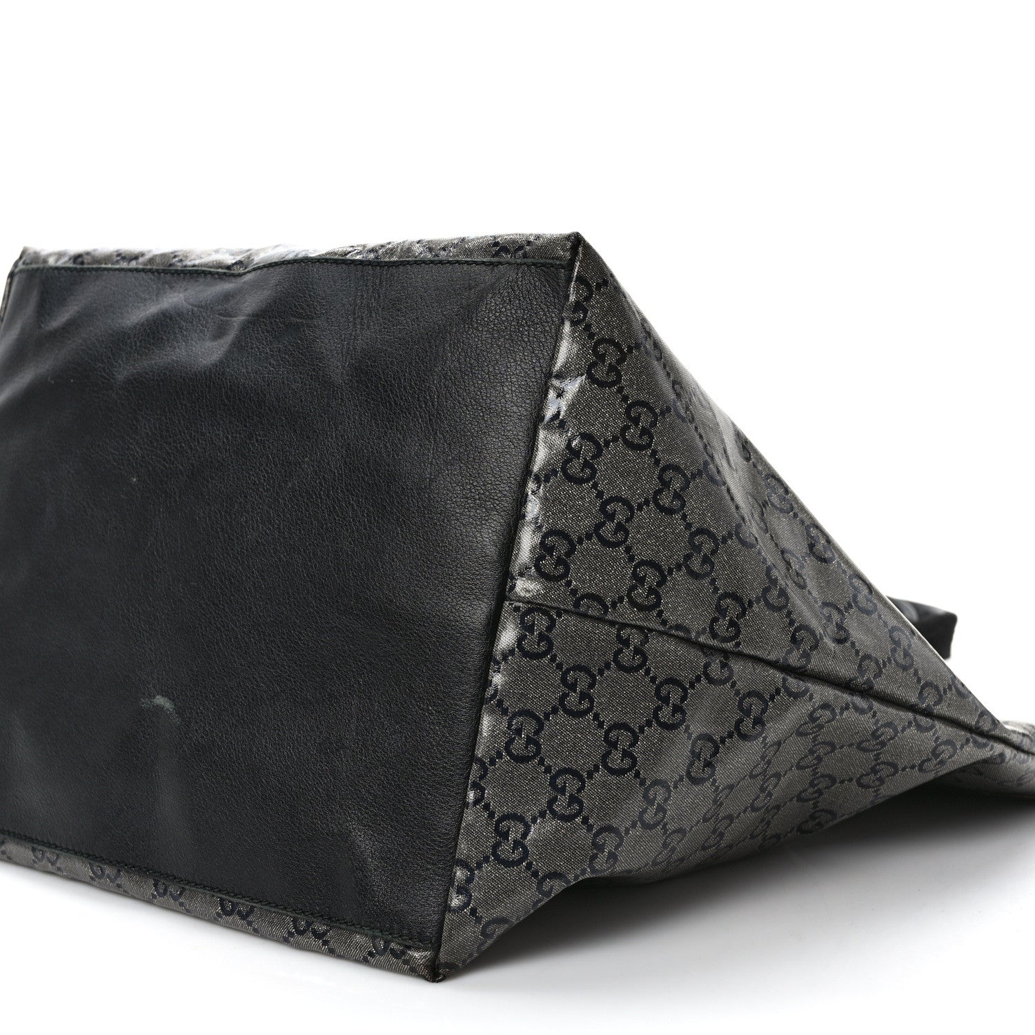 Gucci Crystal Monogram Large Bucket Tote Black 9 of 12