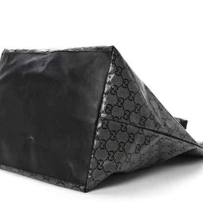 Gucci Crystal Monogram Large Bucket Tote Black 9 of 12