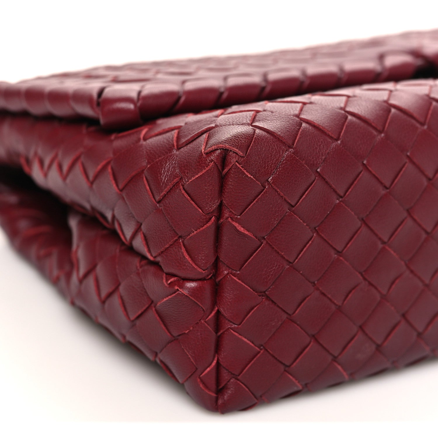 Bottega Veneta Nappa Intrecciato Baby Olimpia Shoulder Bag Bordeaux 9 of 10