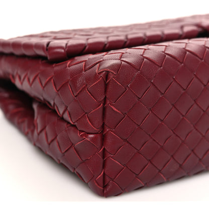 Bottega Veneta Nappa Intrecciato Baby Olimpia Shoulder Bag Bordeaux 9 of 10