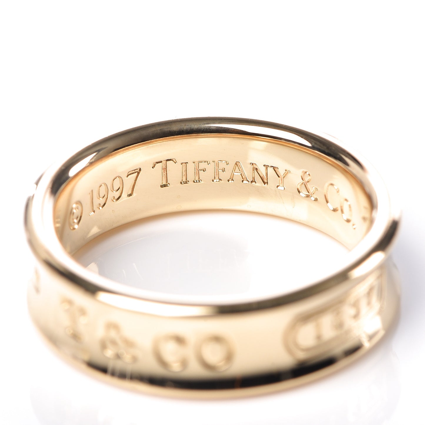 18K Yellow Gold 1837 Band Ring 56 7.5