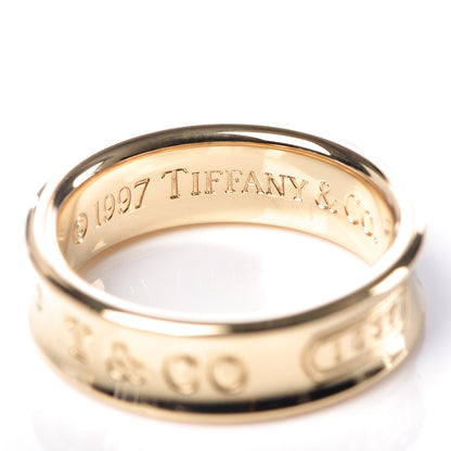 Tiffany 18K Yellow Gold 1837 Band Ring 56 7.5 4 of 5