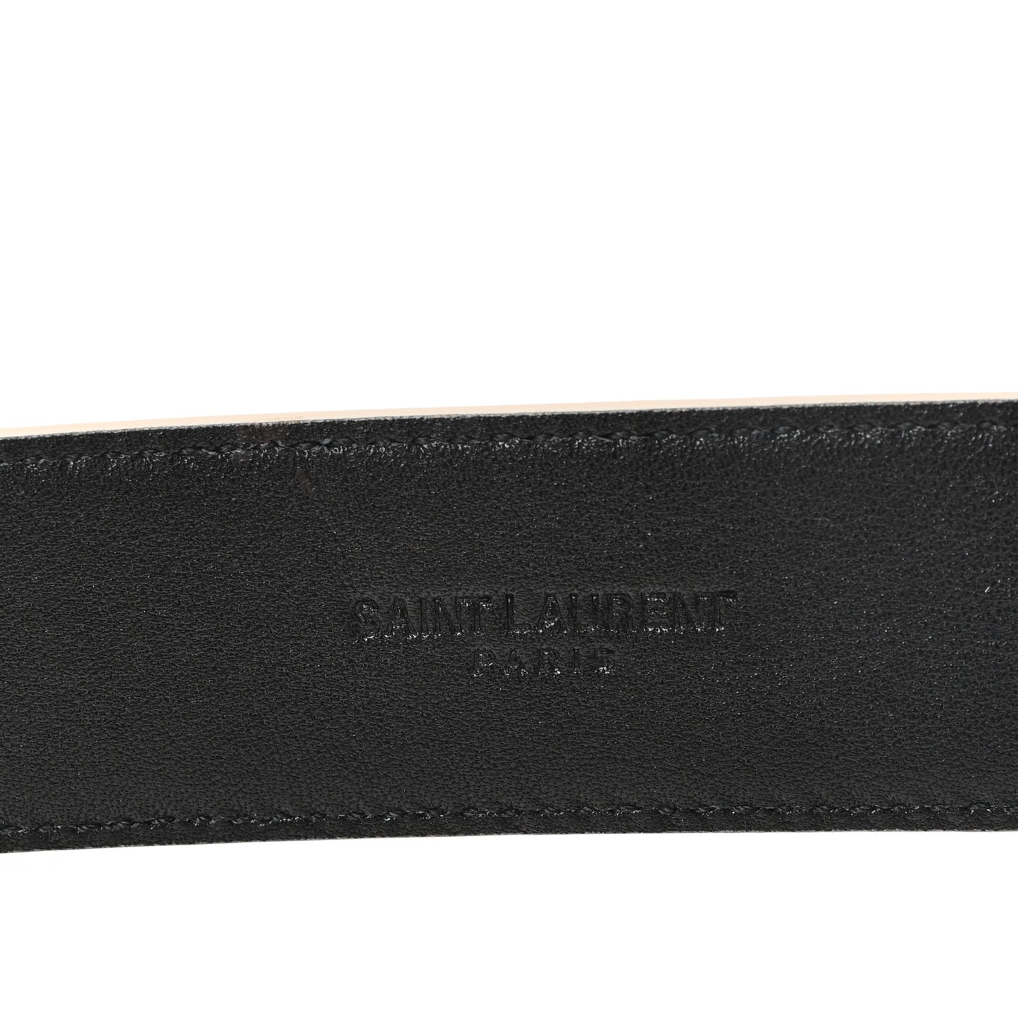 Smooth Calfskin Monogram Square Buckle Belt 80 32 Dark Beige