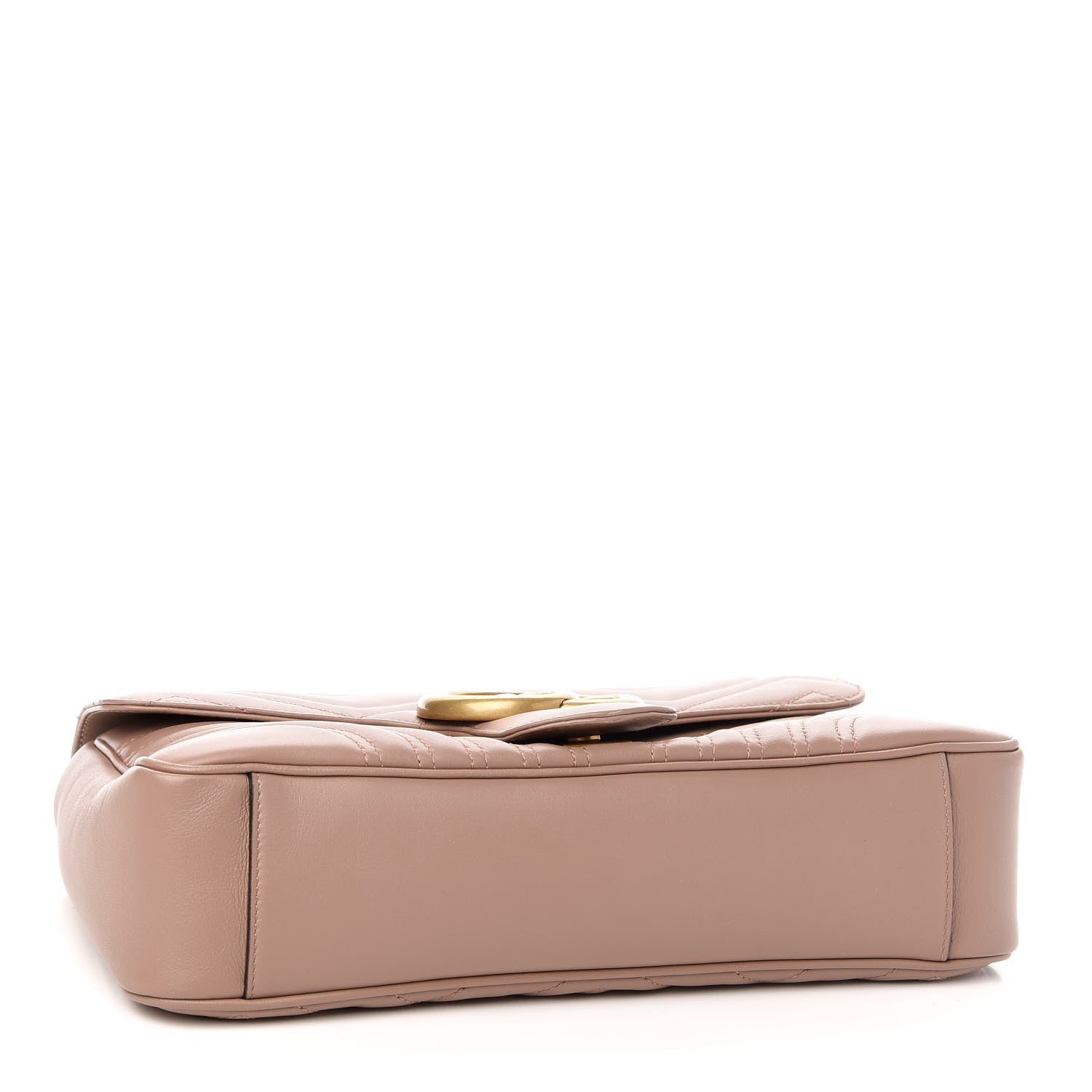 Gucci Calfskin Matelasse Medium GG Marmont Shoulder Bag Porcelain Rose 4 of 12