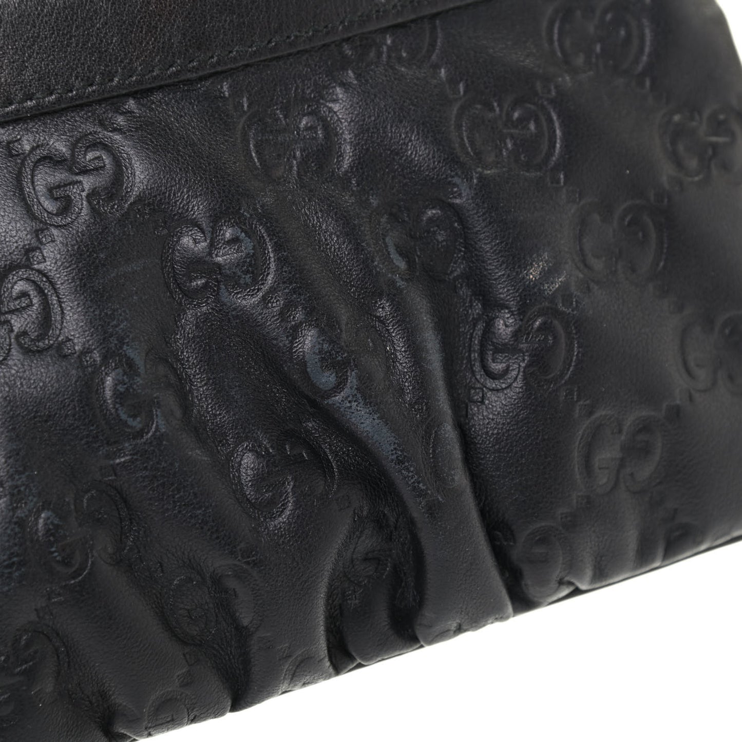 Guccissima Signature New Britt Wristlet Black