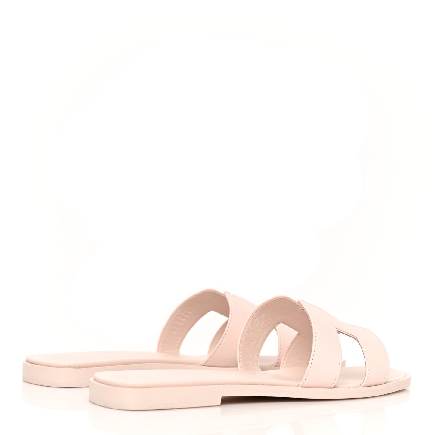 Box Calfskin Oran Sandals 37.5 Rose Pale