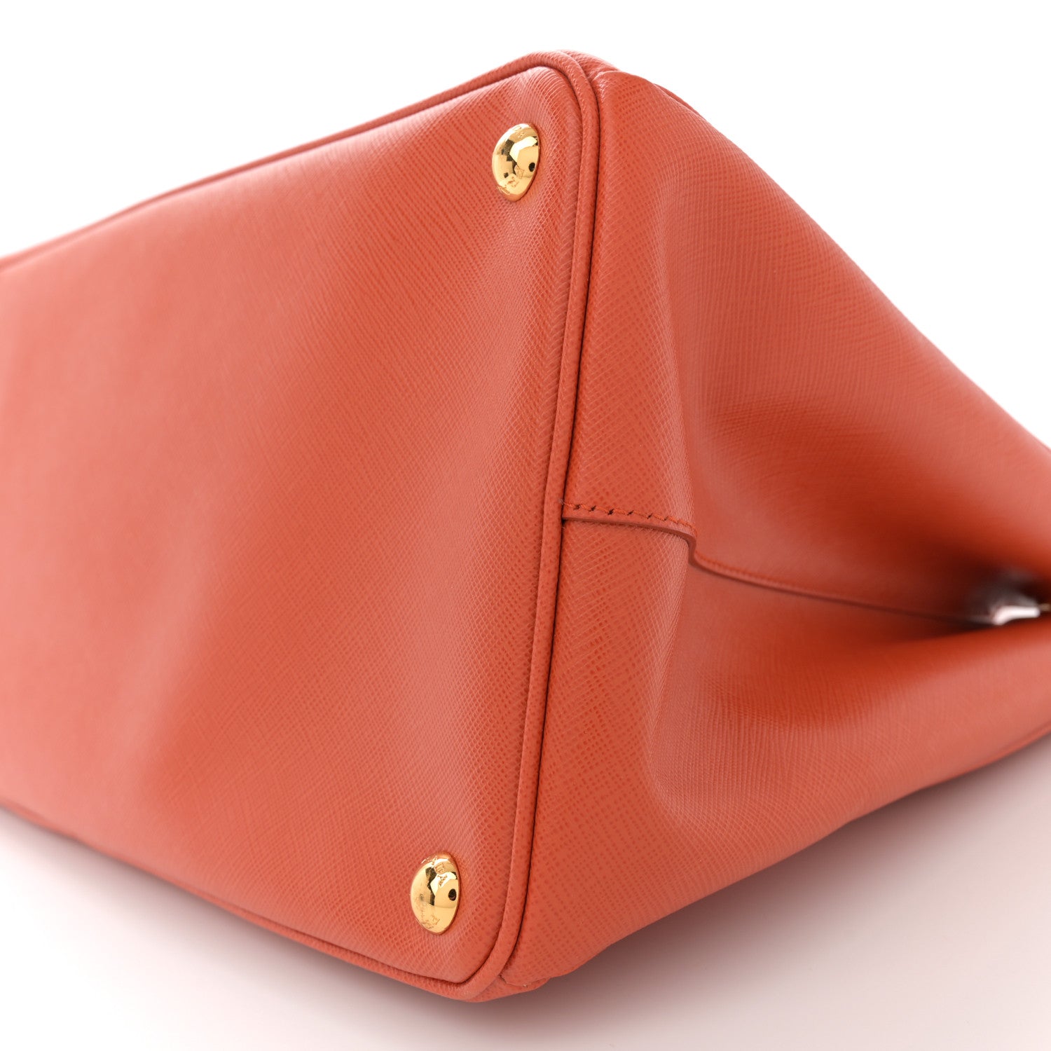 Prada Saffiano Lux Large Tote Papaya 9 of 12