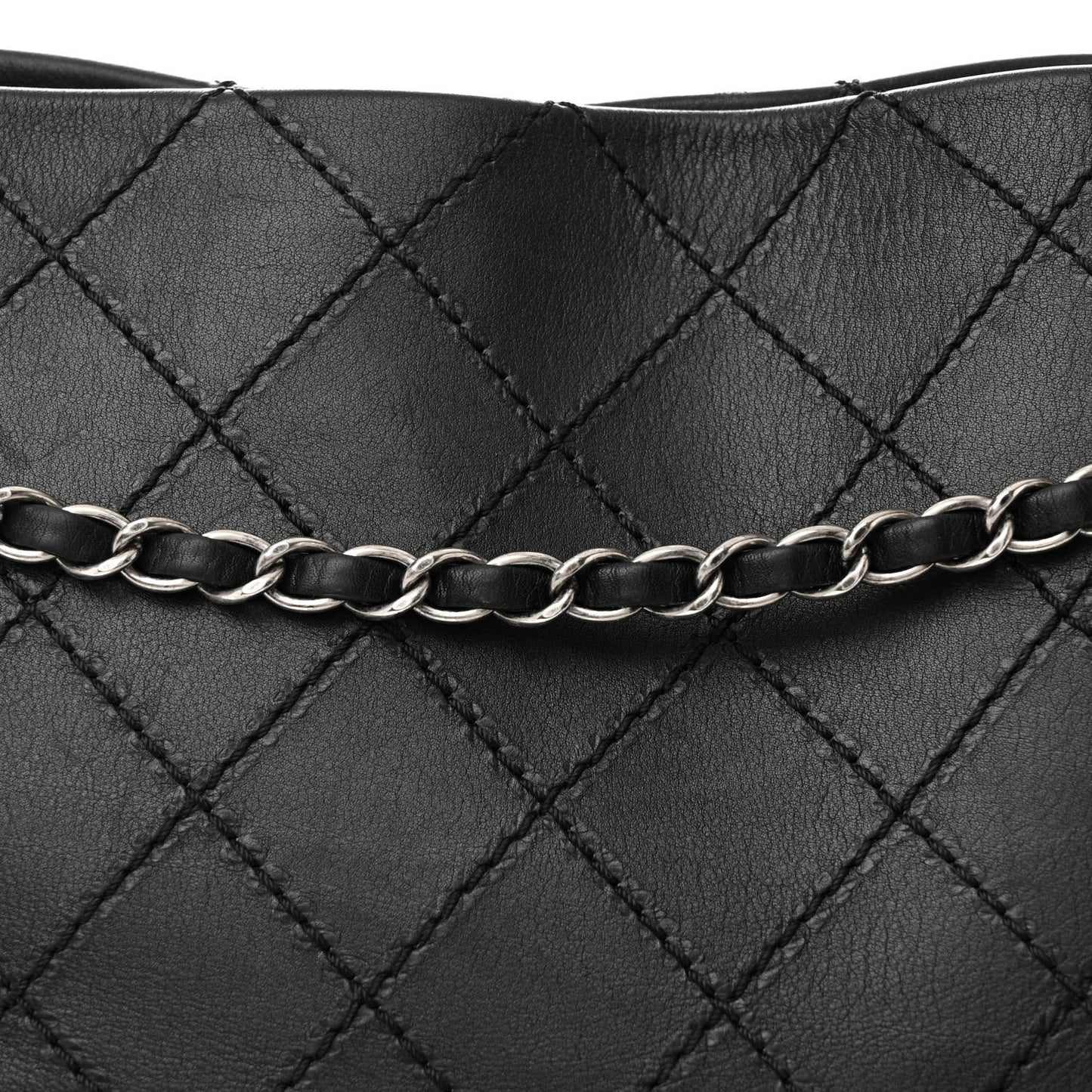 Calfskin CC Pocket Hobo Black