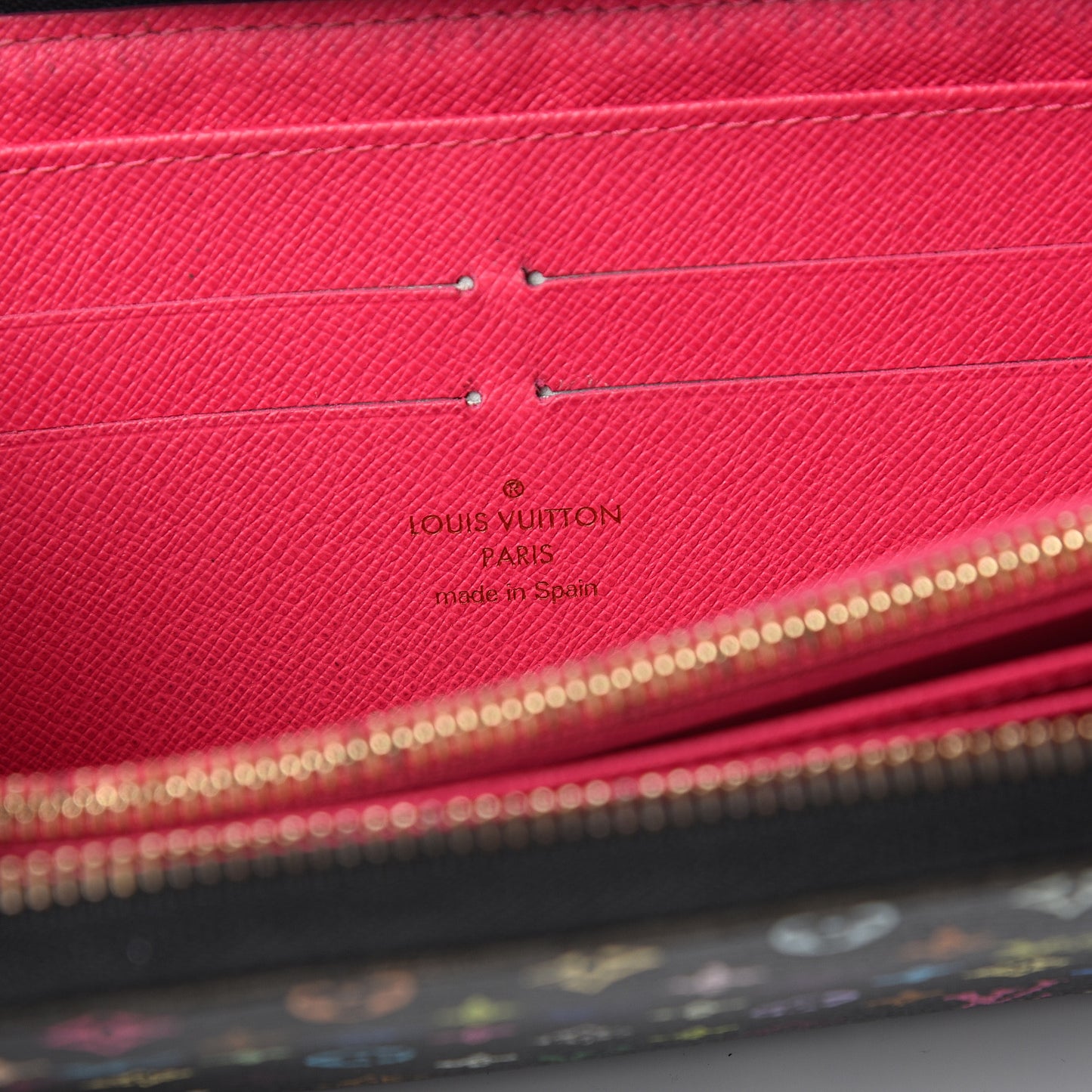 Monogram Multicolor Zippy Wallet Black Grenade