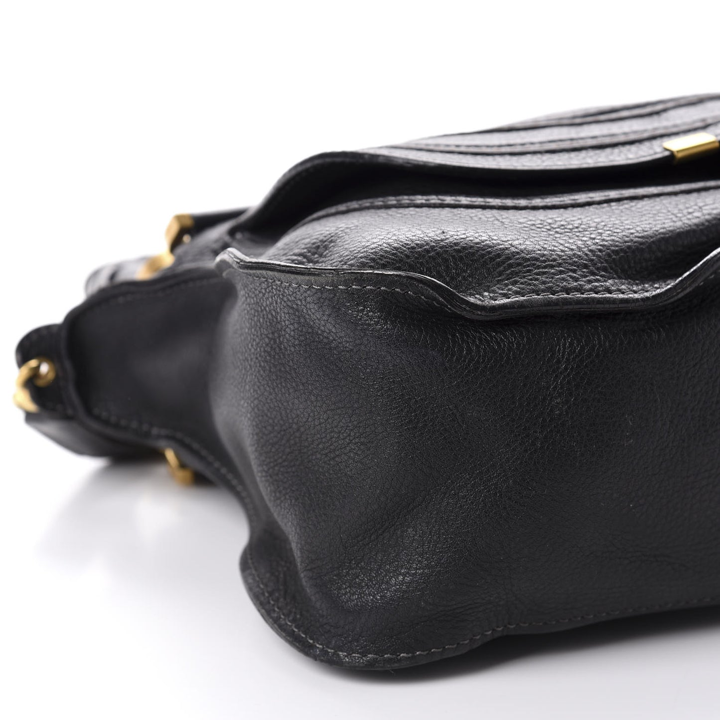 Calfskin Medium Marcie Satchel Black