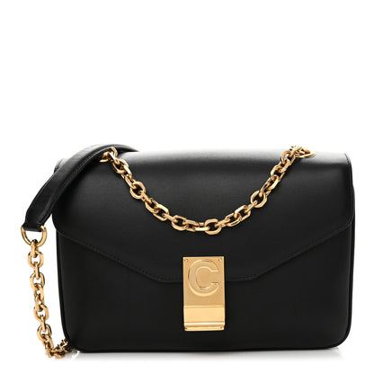 Celine Shiny Calfskin Medium C Bag Black 1 of 14