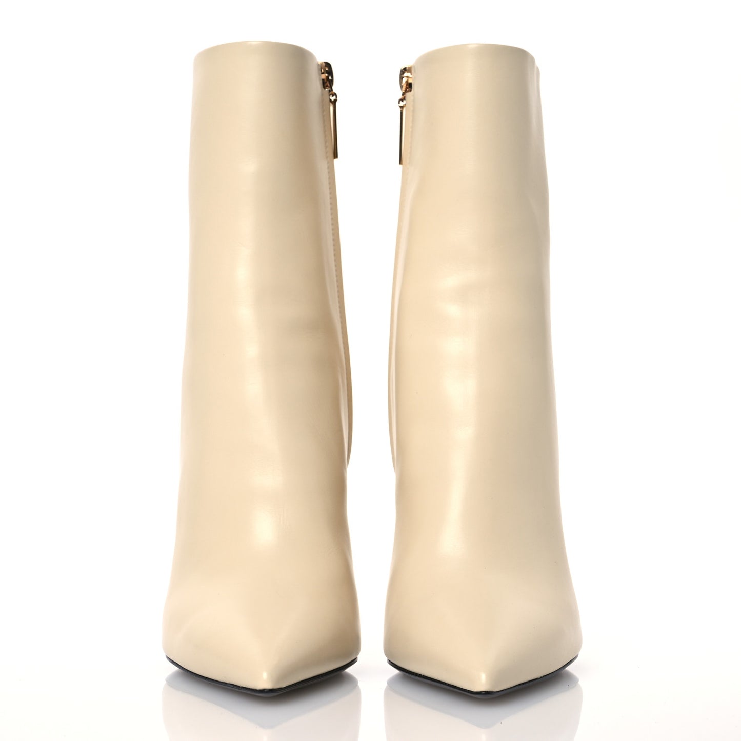 Calfskin Opyum 110 Ankle Boots 37.5 Real Beige