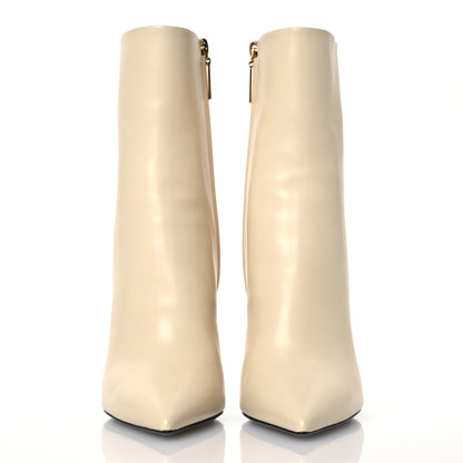 Saint Laurent Calfskin Opyum 110 Ankle Boots 37.5 Real Beige 2 of 11