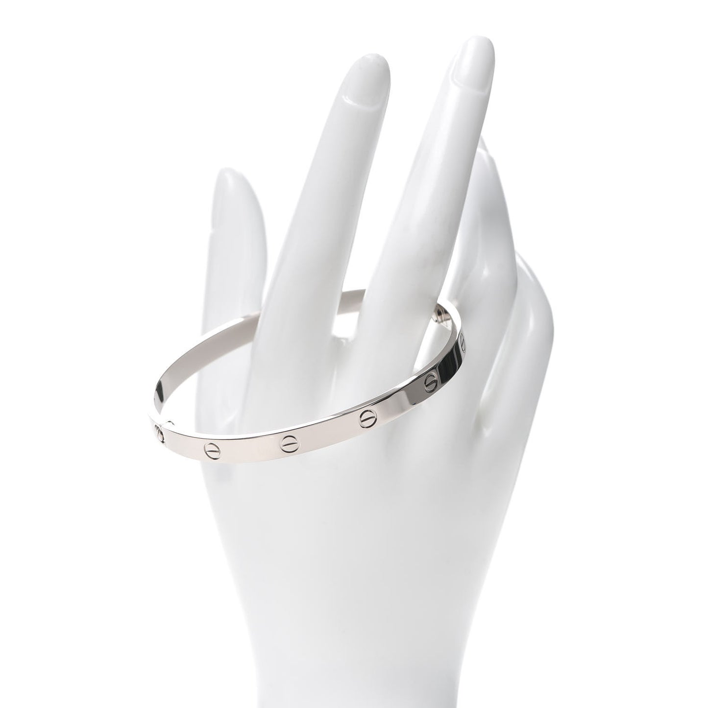 18K White Gold LOVE Bracelet 21