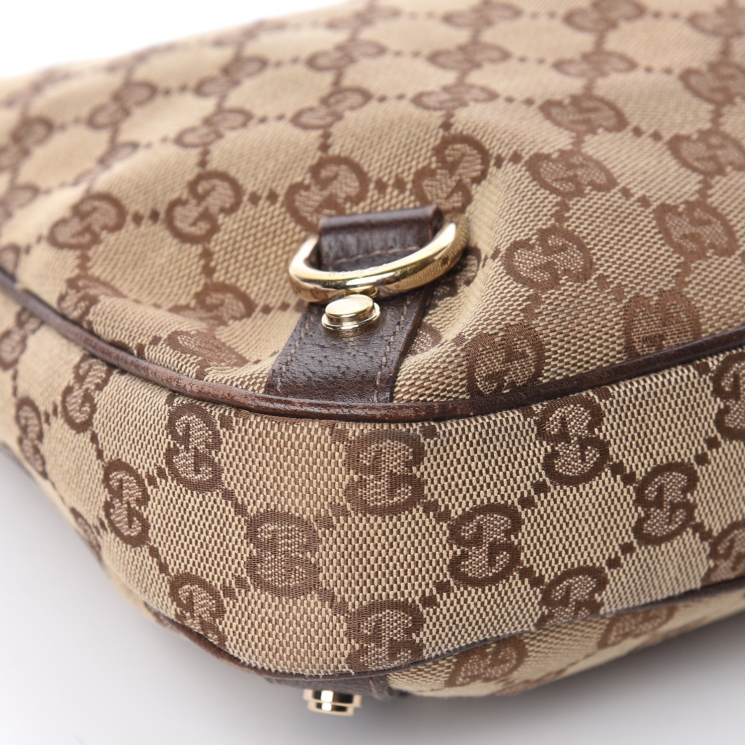 Gucci Monogram Medium Abbey D Ring Hobo Brown 8 of 12