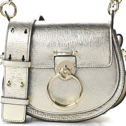 Chloe Metallic Calfskin Small Tess Bag Gold 10 of 10