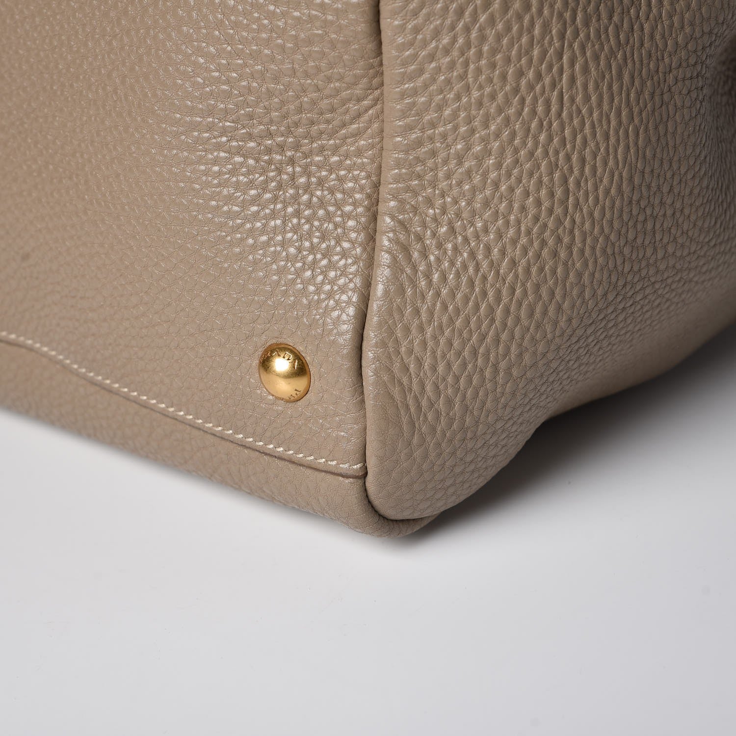 Prada Vitello Daino Shopping Tote Pomice 13 of 13