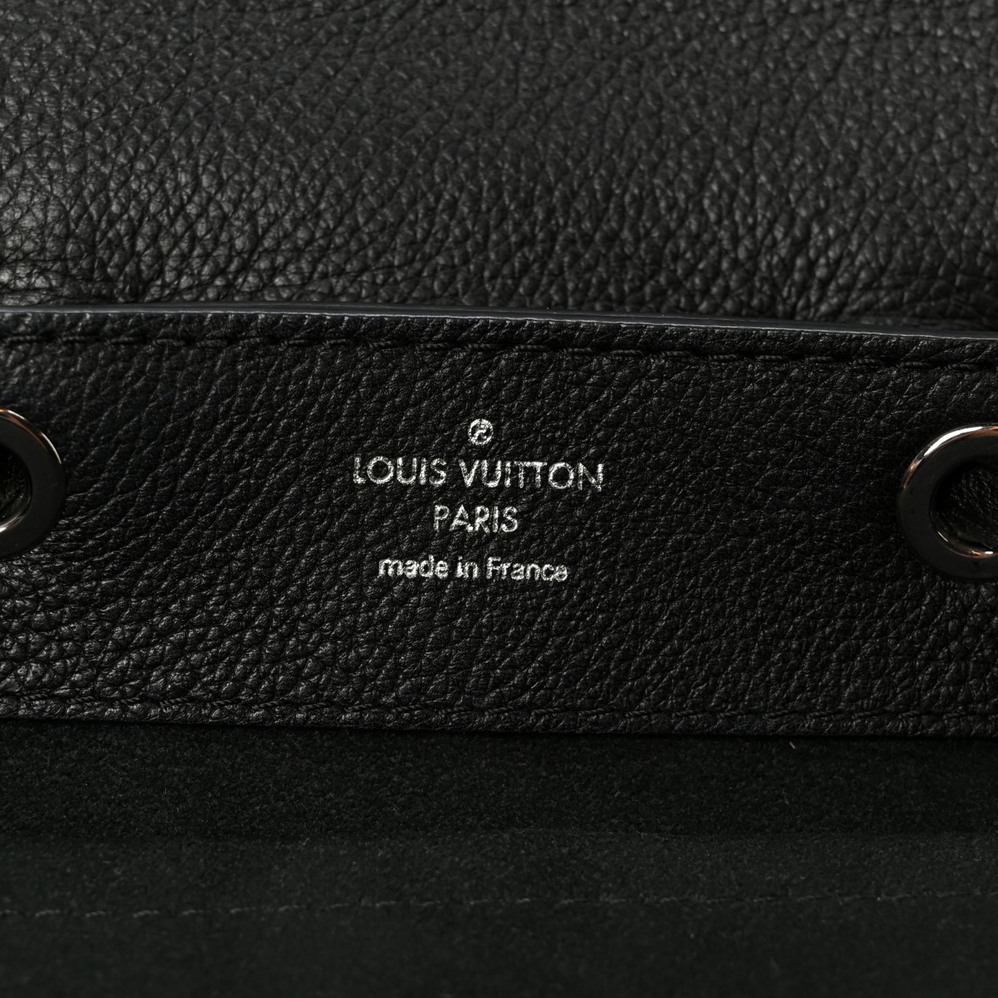 Calfskin Lockme Mini Backpack Black