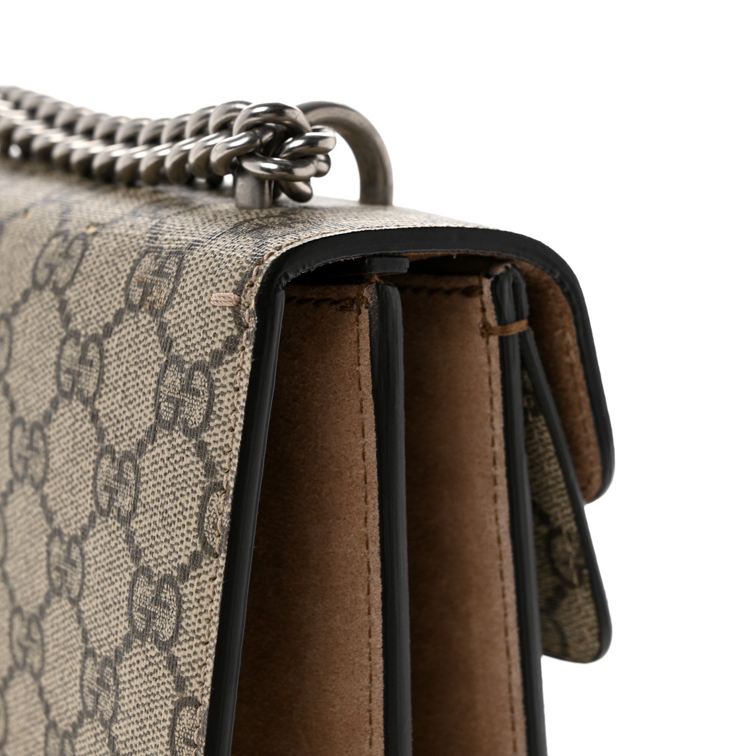 Gucci GG Supreme Monogram Small Dionysus Shoulder Bag Taupe