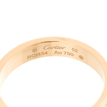 Cartier 18K Yellow Gold 3.5mm LOVE Wedding Band Ring 52 6 3 of 4