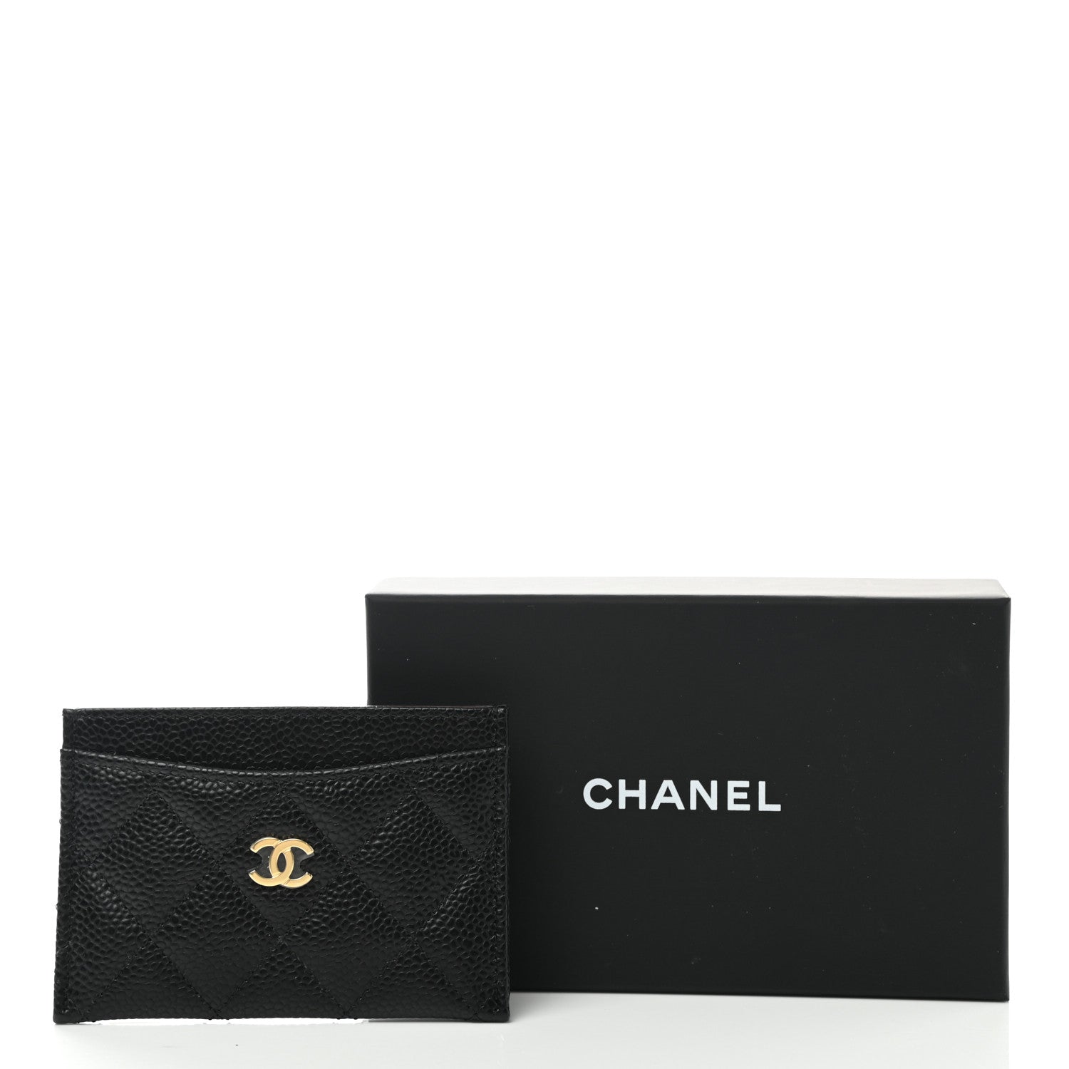 Chanel Caviar Quilted Card Holder Black 9 of 9