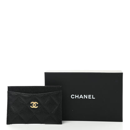Chanel Caviar Quilted Card Holder Black 9 of 9