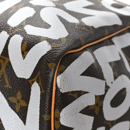 Louis Vuitton Monogram Graffiti Keepall 50 Silver 10 of 10