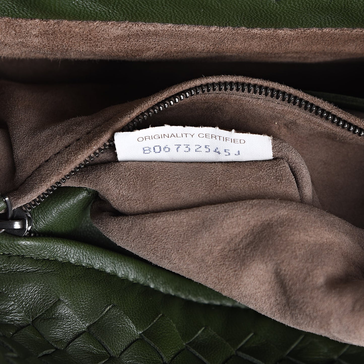 Nappa Intrecciato Bella Tote Moss