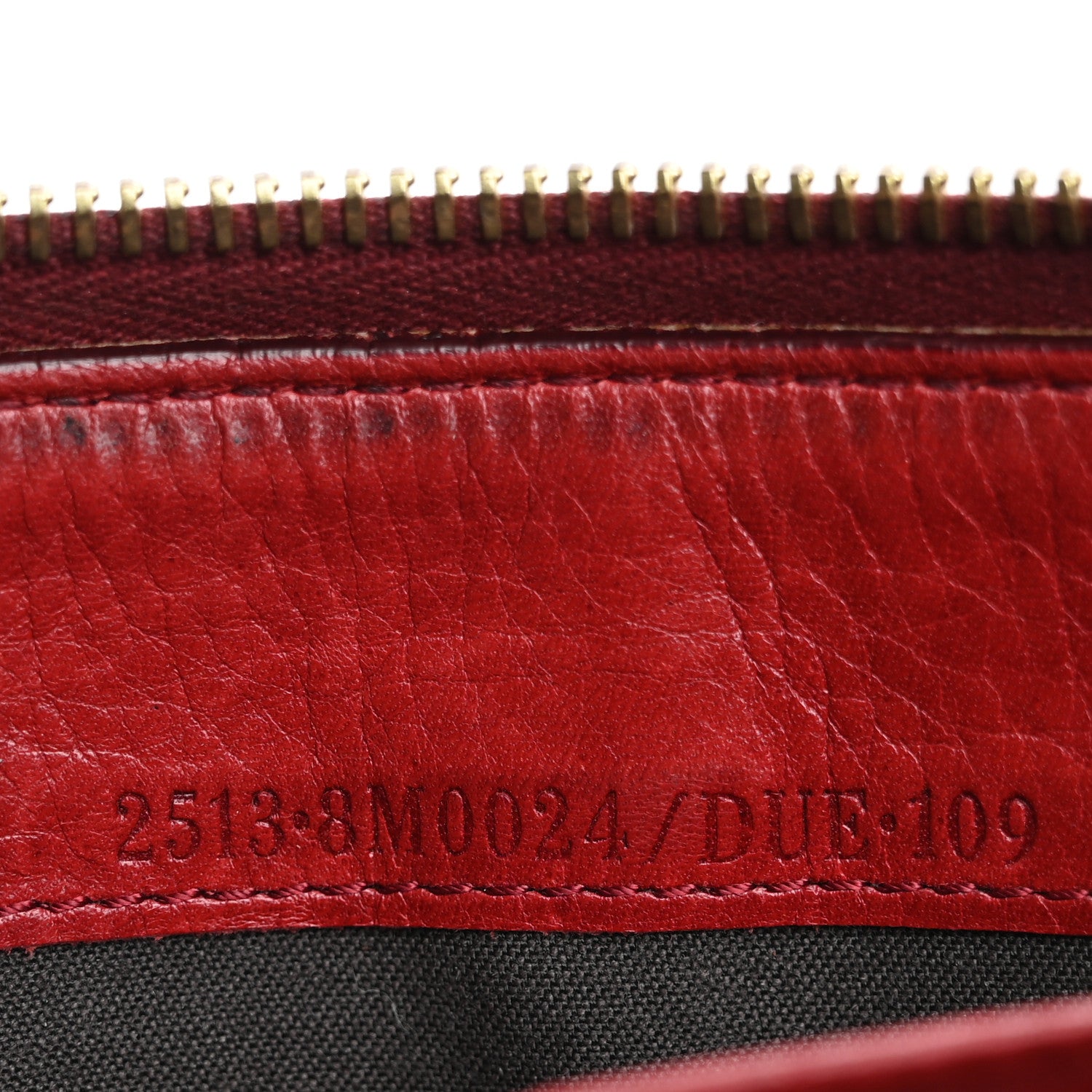 Fendi Zucca Zip Around Wallet Red 7 of 15