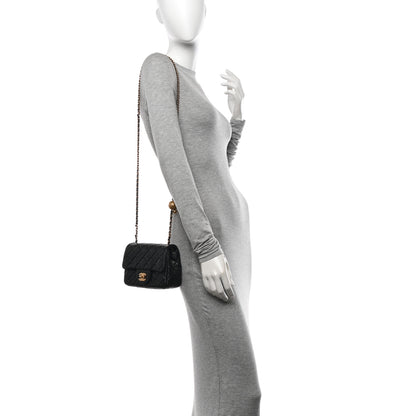 Chanel Lambskin Quilted Mini Pearl Crush Flap Black 2 of 11