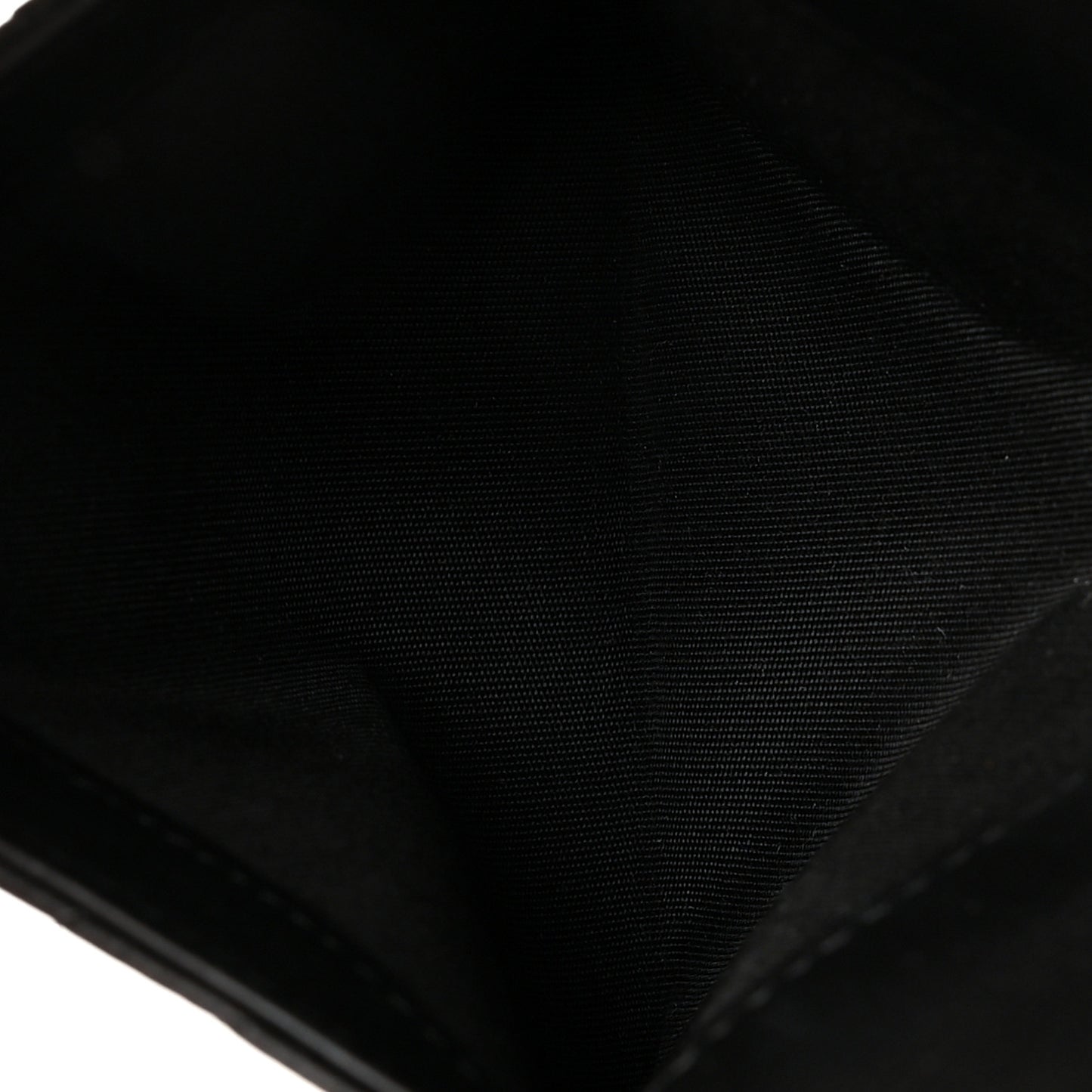 Sheepskin Chevron Card Holder Wallet Black