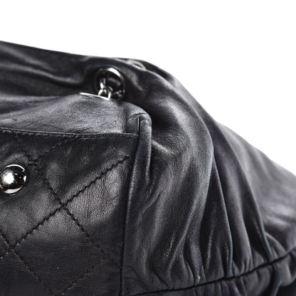 Chanel Lambskin Chain Shoulder Bag Black 11 of 26