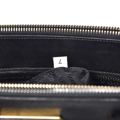Prada Saffiano Medium Galleria Double Zip Tote Black 9 of 13