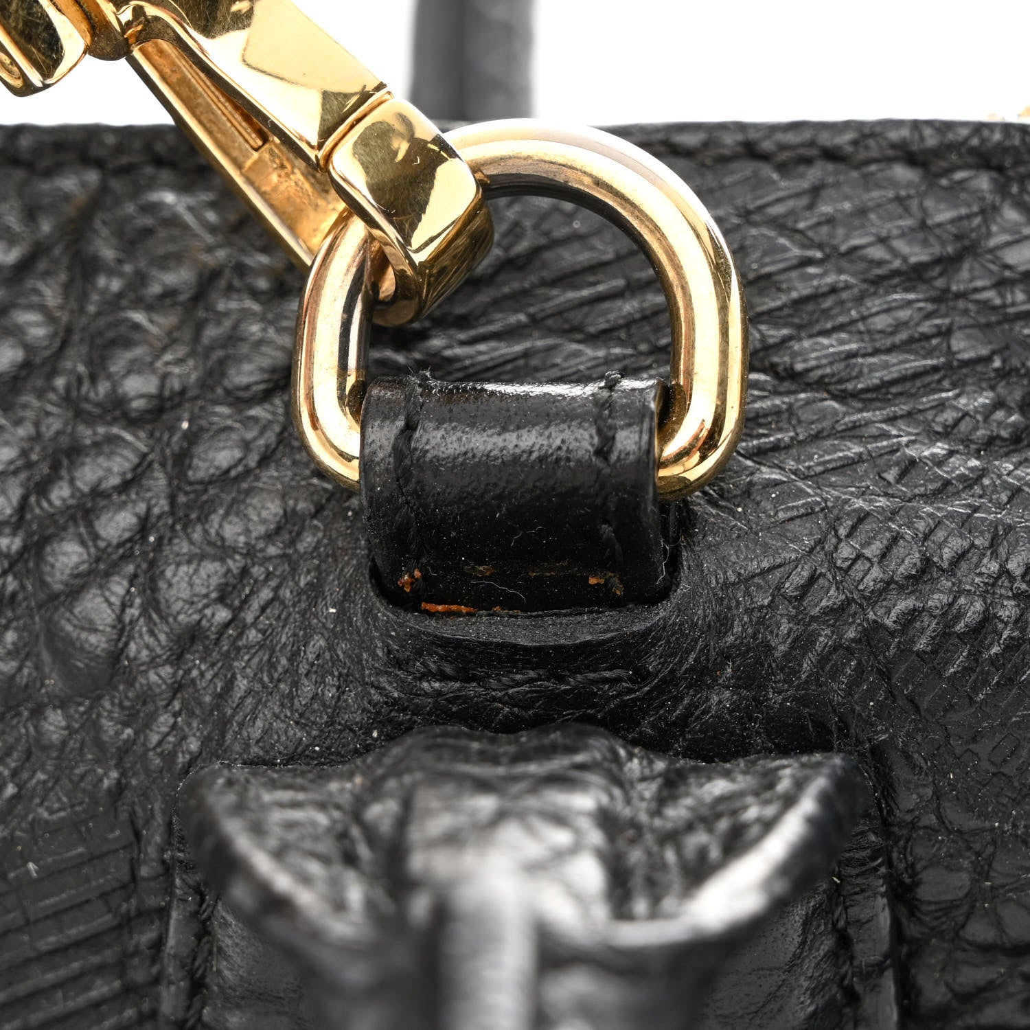 Burberry Heritage Grain Check Embossed Medium Dewsbury Tote Black 14 of 20