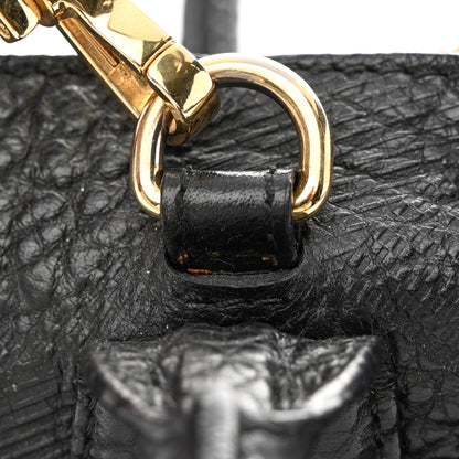 Burberry Heritage Grain Check Embossed Medium Dewsbury Tote Black 14 of 20
