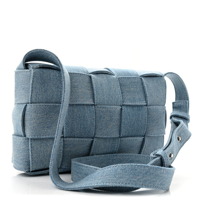 Bottega Veneta Denim Maxi Intrecciato Cassette Crossbody Bag Washed Indigo 2 of 9