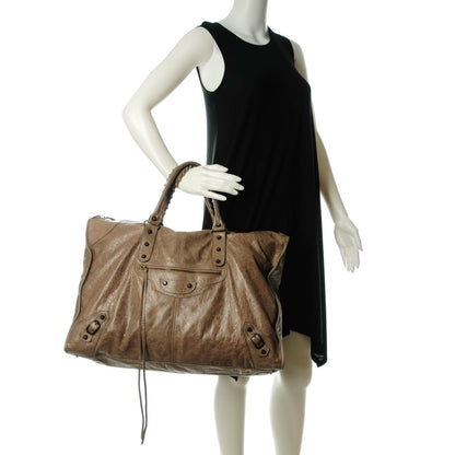 Balenciaga Agneau Classic Hardware Weekender Gris Poivre 2 of 9