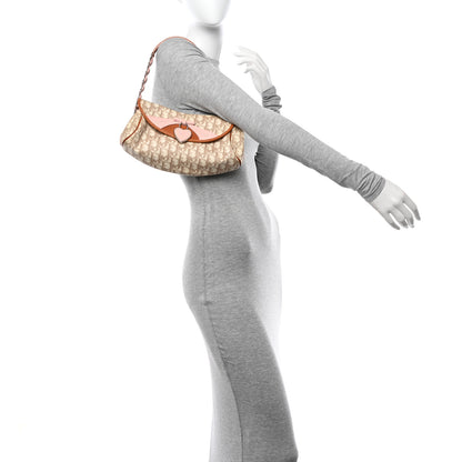 Christian Dior Monogram Romantique Trotter Flap Bag Beige Rose Clair 2 of 12
