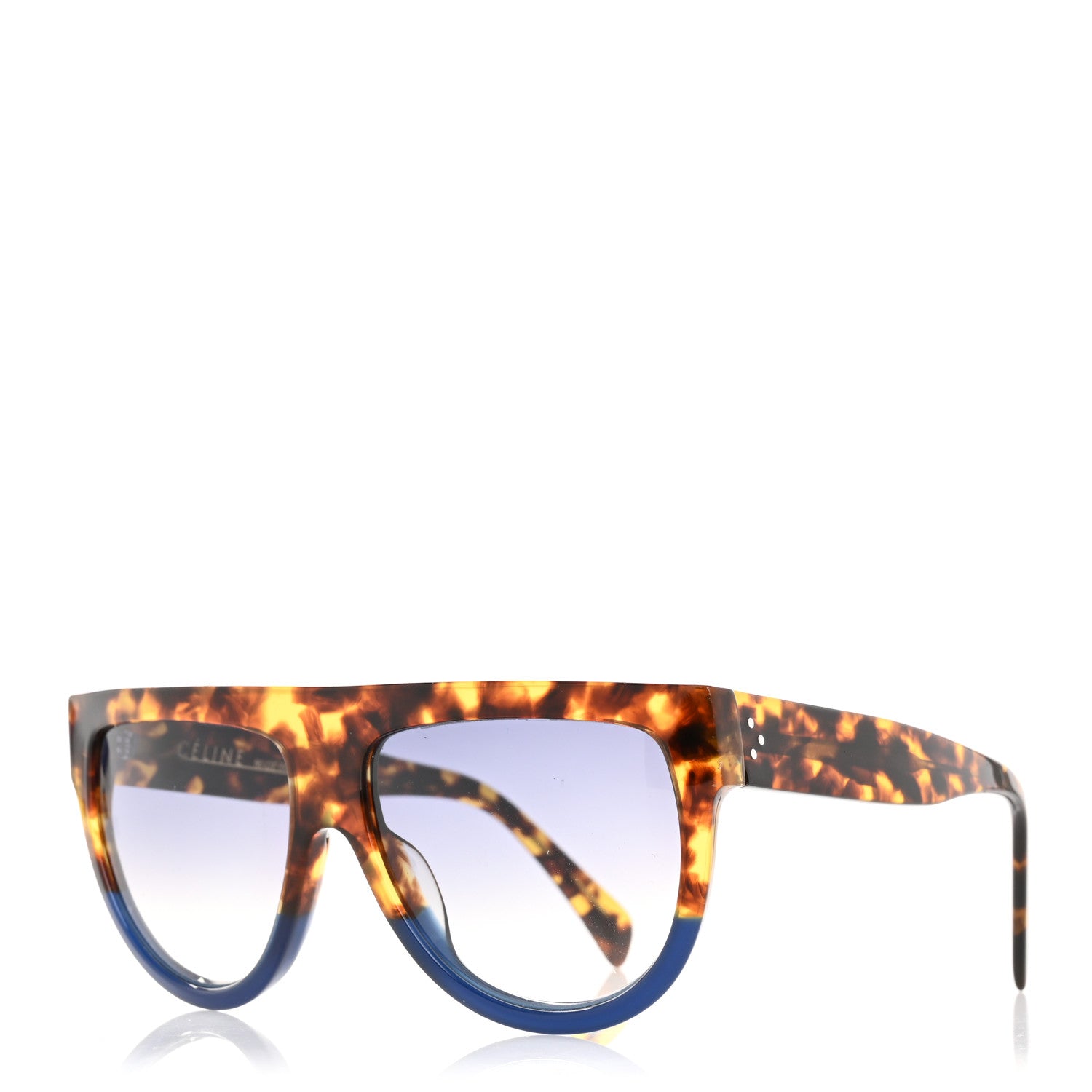 Celine Shadow Sunglasses CL 41026/S Havana Blue 1 of 10