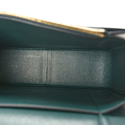 Celine Shiny Smooth Calfskin Medium Frame Shoulder Bag Amazone Dark Navy 5 of 10