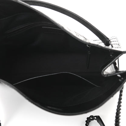 Saint Laurent Crinkled Calfskin Matelasse Monogram Medium Niki Shopper Tote Black 5 of 9