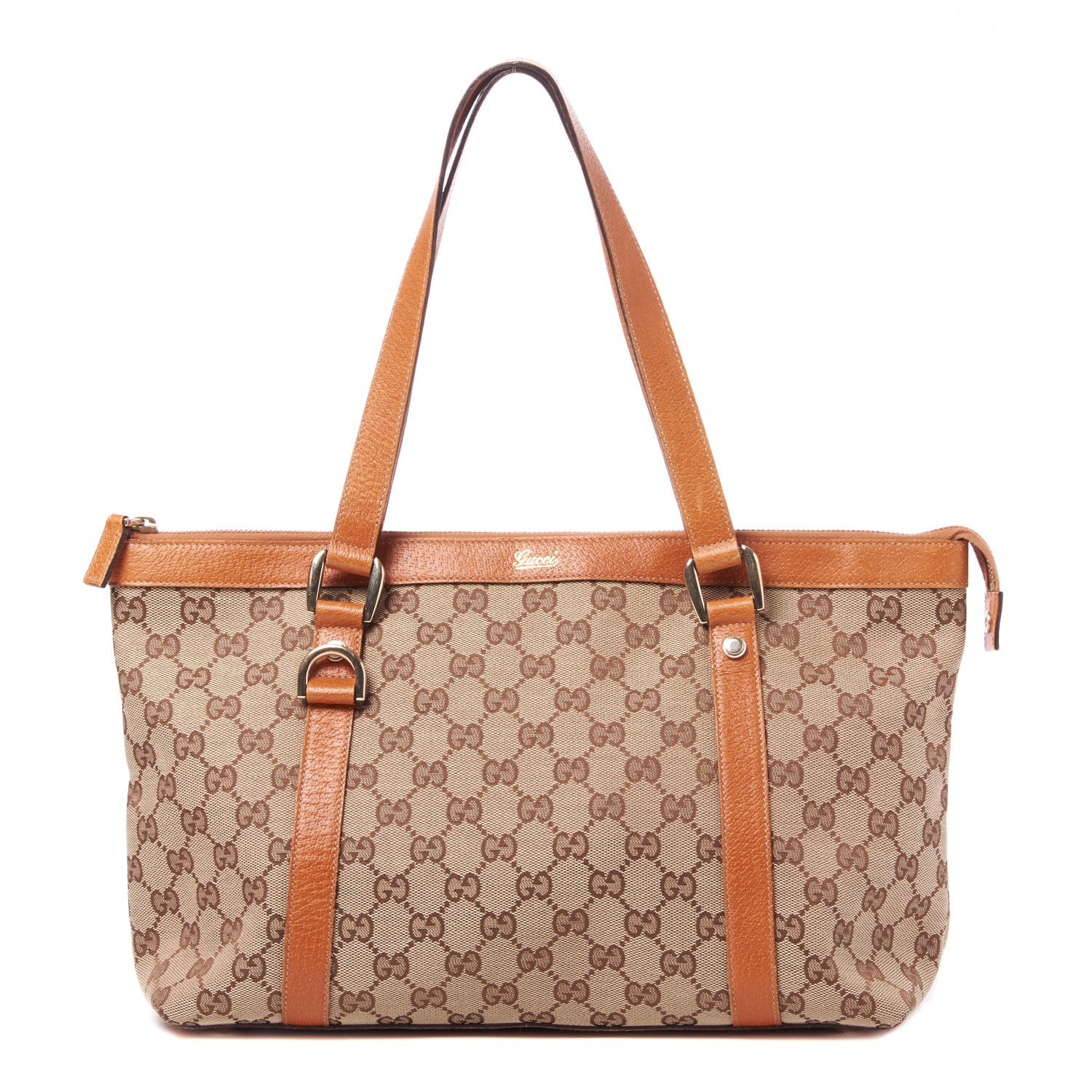 Gucci Monogram Medium Abbey Tote Tan 1 of 8