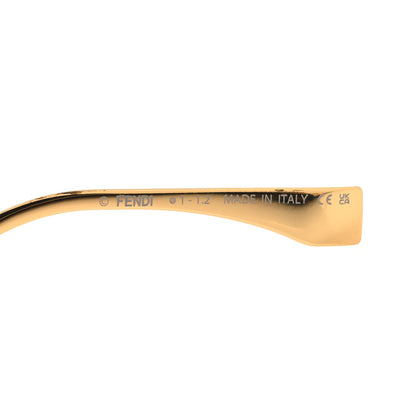Fendi Metal Fendigraphy Shield Sunglasses FE 40066/U Pink Gold 5 of 7