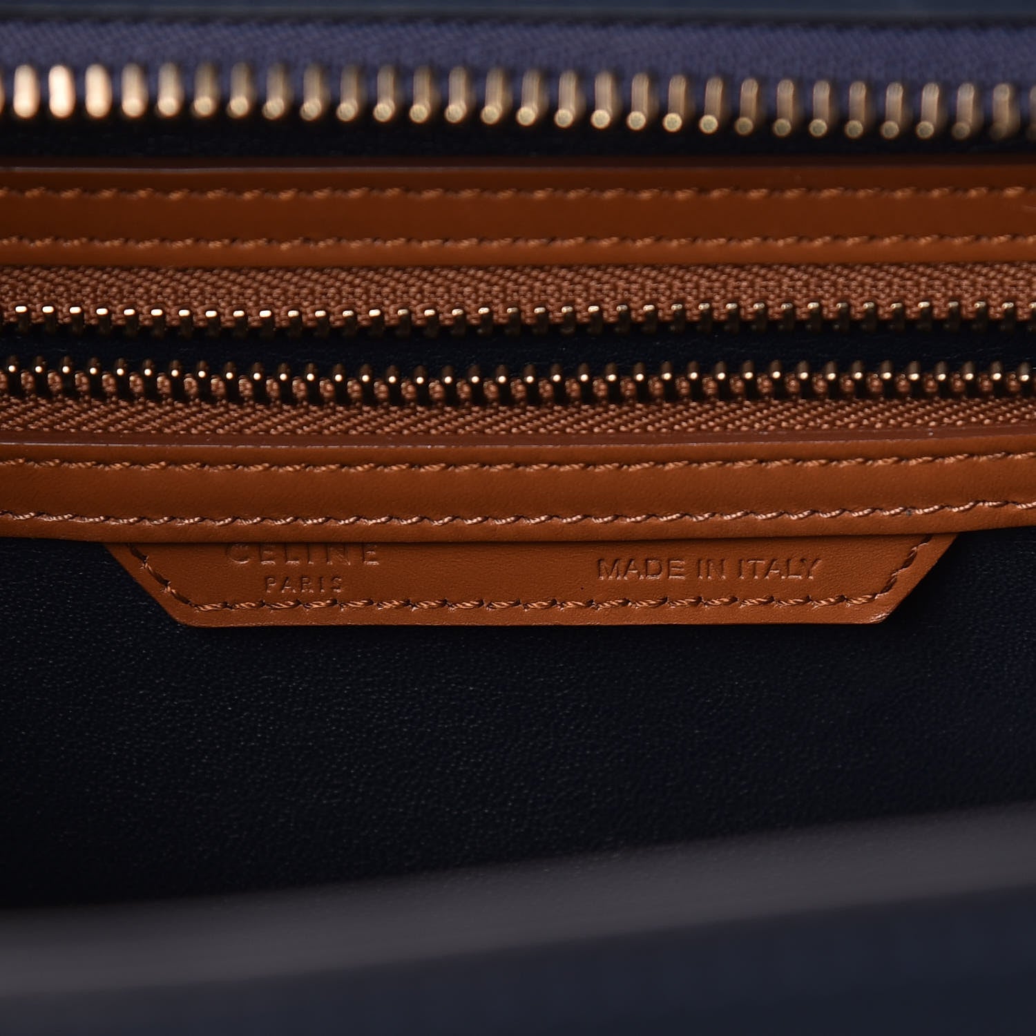Celine Smooth Calfskin Mini Tri-Color Luggage Brown 9 of 10